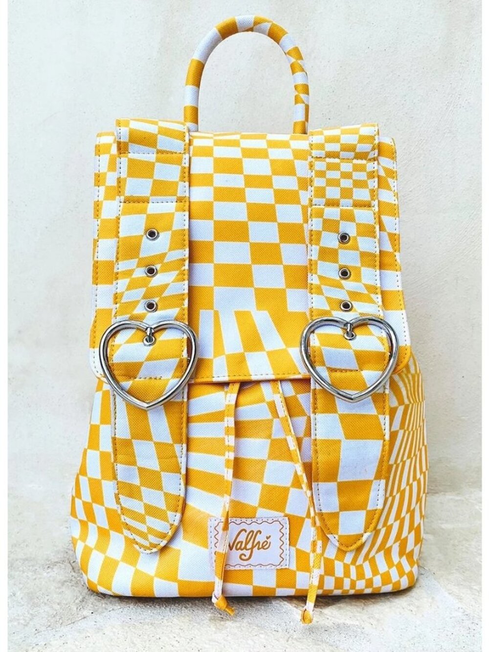 Valfré Checkmate Madeline Backpack in Sunflower (Yellow)